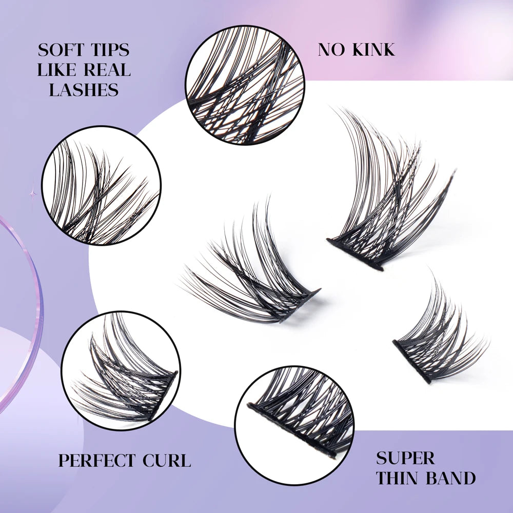 DIY Cat Eye False Eyelash Extension