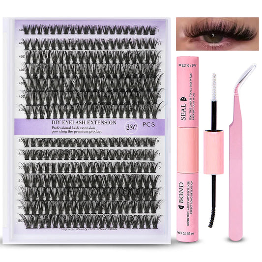 DIY Set 280pcs Individual Lashes Cluster